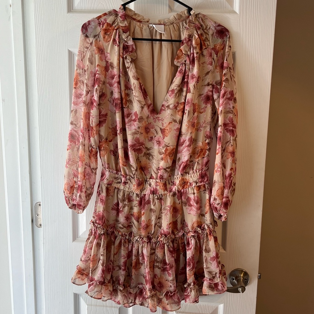 Long sleeve mini dress